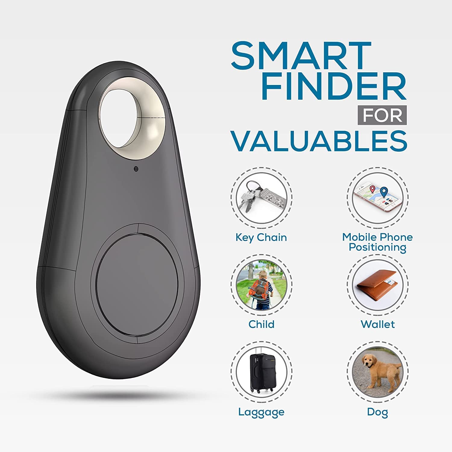 ⭐[B1535] ⭐Key Finder,Key Finder for iOS/Android Phone, Key Finder and Item  Locator for Purse Wallet Keychain,Bluetooth Tracker with One Touch Find &  Anti-Loss Function (black), Hobbies & Toys, Travel, Travel Essentials &