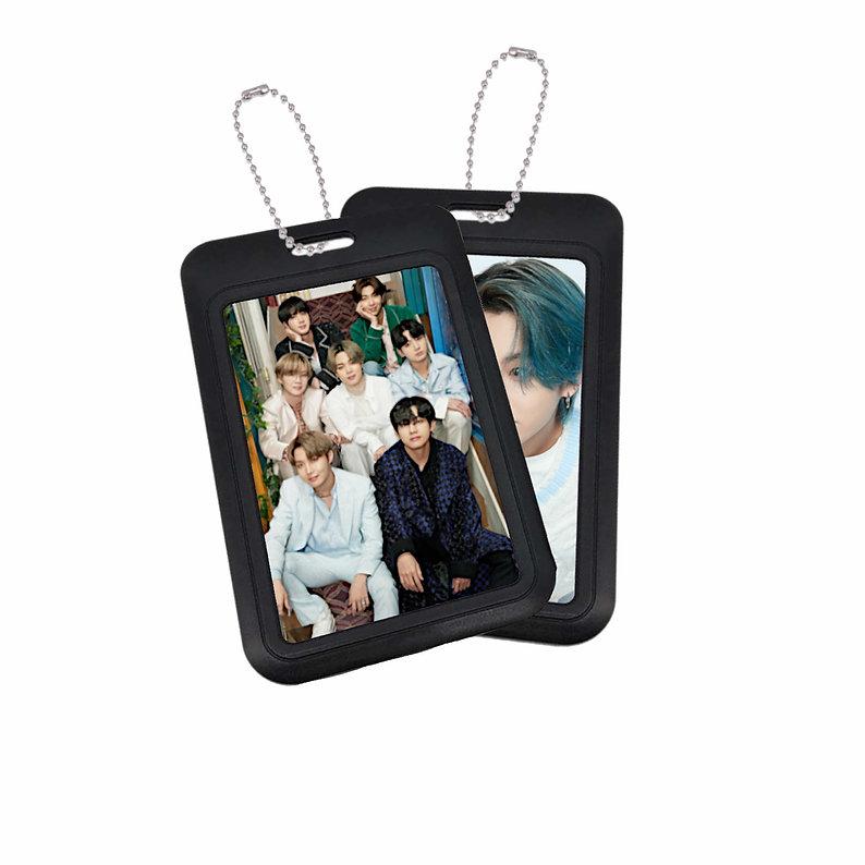 kpop photocard holder with Random Double side photocard