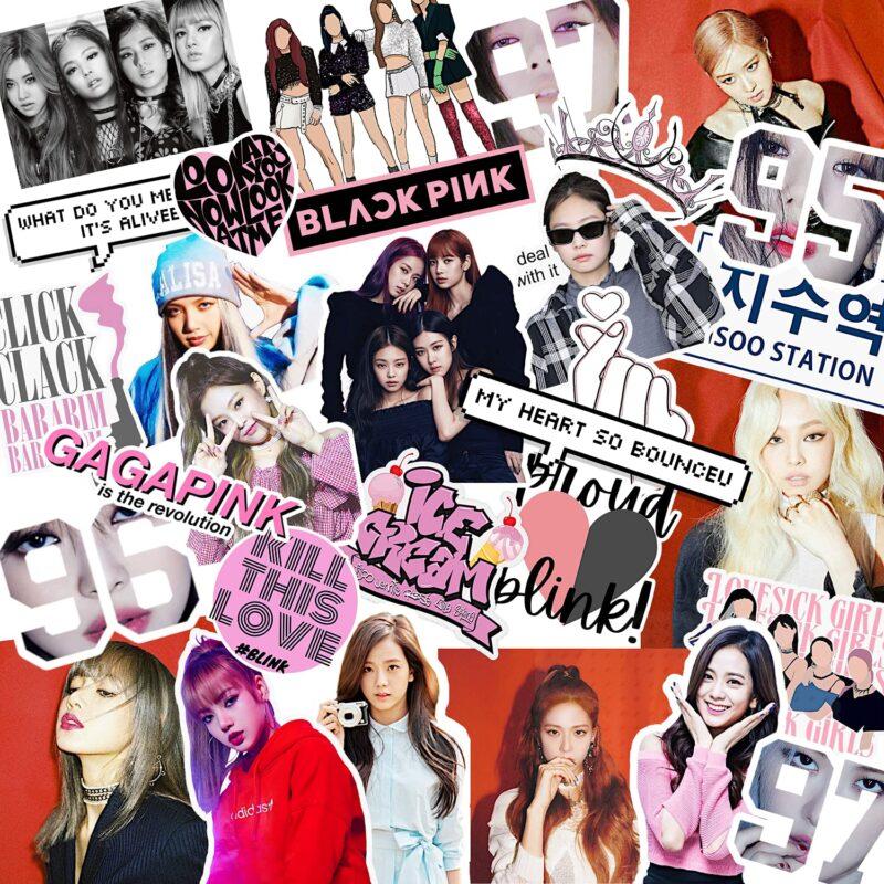 Blackpink & Blink Stickers with How You like that photocard (Pack of 30 ...