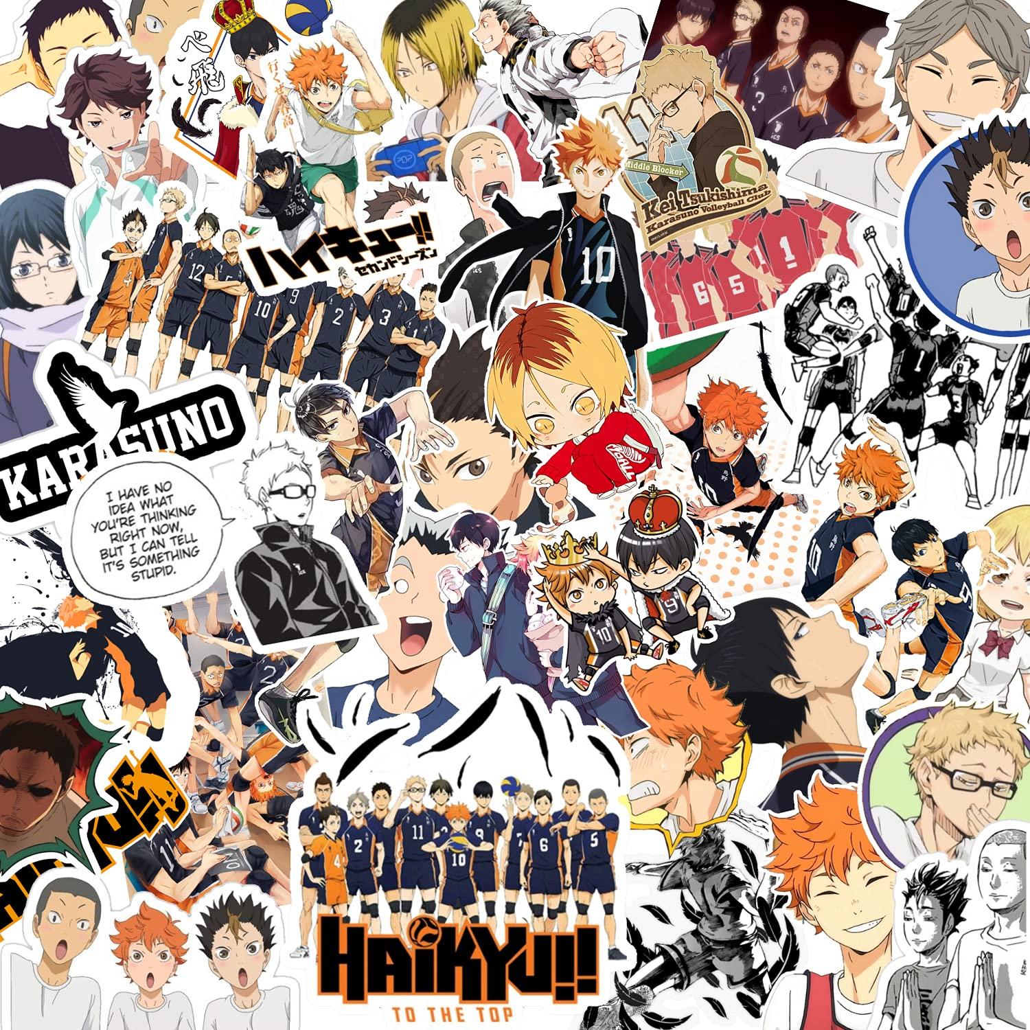 Anime Volleyball Wall Stickers | Wall Sticker Anime Haikyu | Volleyball Anime  Haikyuu - Wall Stickers - Aliexpress